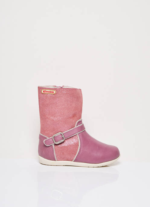 Bottines/Boots rose GINOBLE pour fille