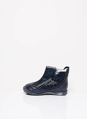 Bottines/boots semelle amovible talon compensé bleu IKKS fille
