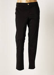 Pantalon droit stretch taille normale noir HOPPY femme