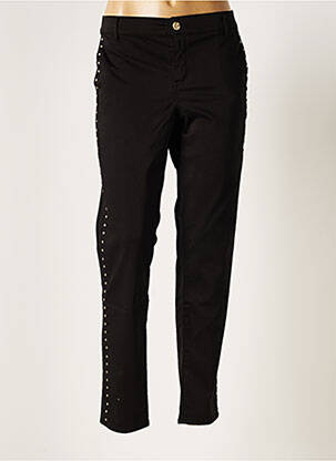 Pantalon droit stretch taille normale noir HOPPY femme