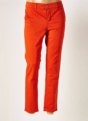 Pantalon 7/8 stretch orange HOPPY femme