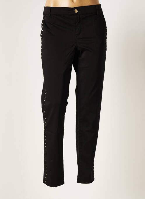 Pantalon droit stretch taille normale noir HOPPY femme