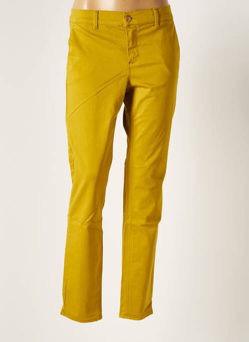 Pantalon chino jaune HOPPY pour femme