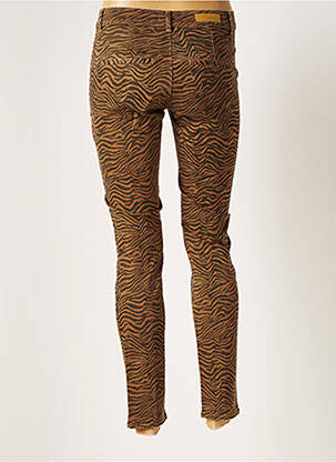Pantalon 7/8 stretch taille normale marron HOPPY femme