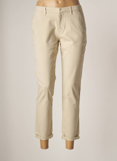 Pantalon 7/8 beige REIKO pour femme