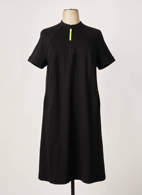Robe mi-longue noir MAT. pour femme