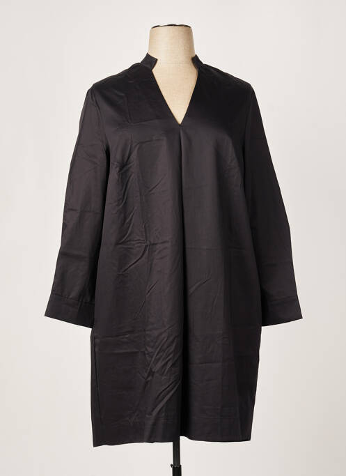 Robe mi-longue noir MAT. pour femme