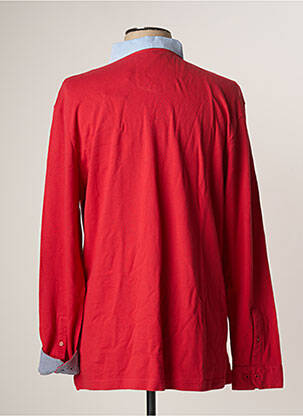 Polo manches longues manches longues rouge EMBLEMATIC homme