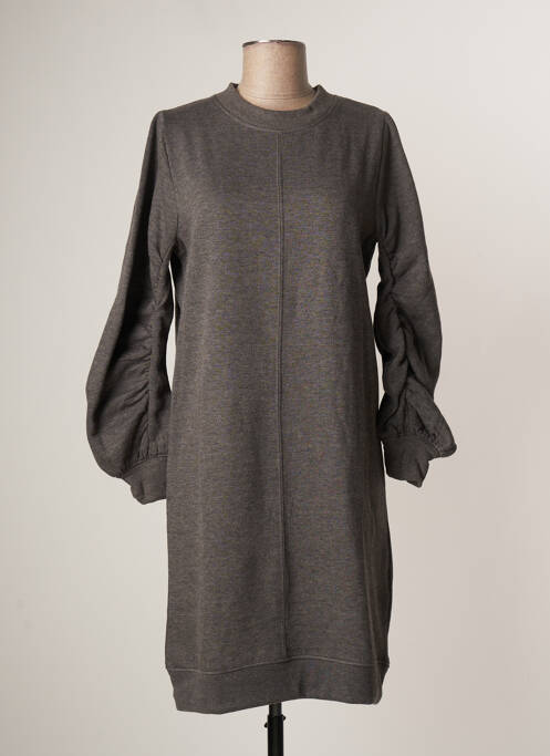 Robe pull gris ICHI pour femme