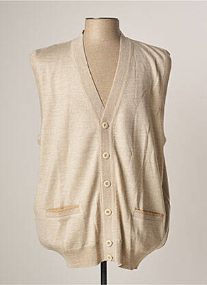 Gilet sans manche beige GIORGIO BELLINI pour homme