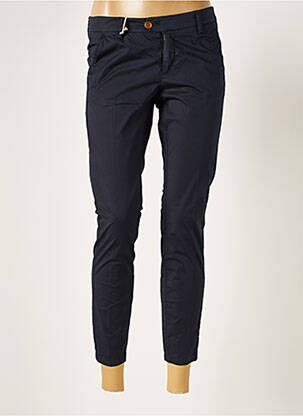 Pantalon 7/8 tissage popeline taille normale bleu AT.P.CO femme