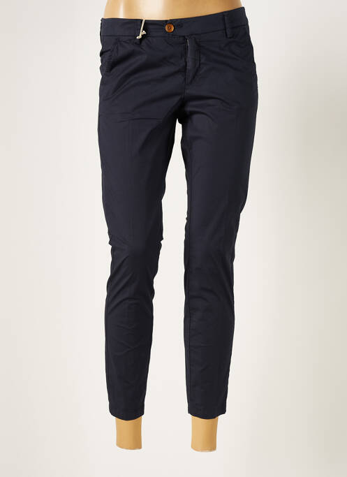Pantalon 7/8 tissage popeline taille normale bleu AT.P.CO femme