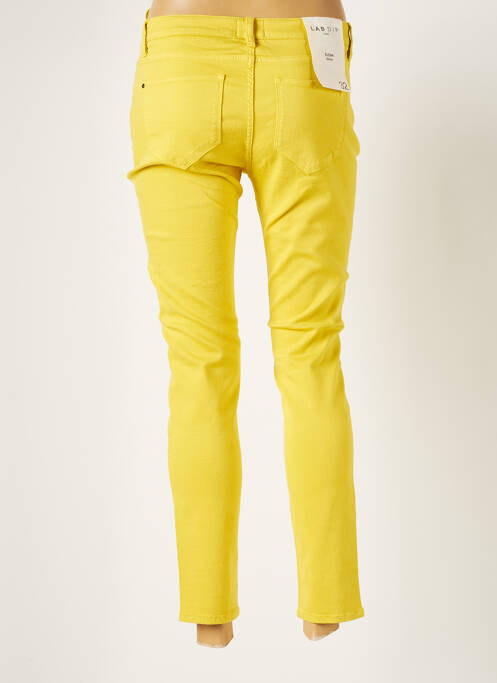 Jeans coupe slim jaune LAB DIP PARIS pour femme