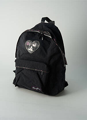 Sac à dos noir REBECCA BONBON pour fille