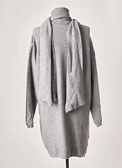 Robe pull gris AMO & ROMA pour femme seconde vue