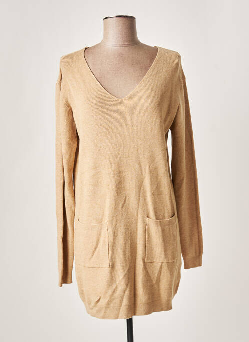 Robe pull beige NEWSLADY pour femme