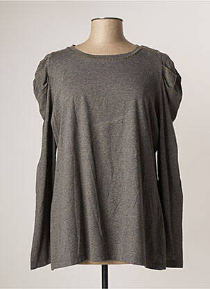 T-shirt gris GRAIN DE MALICE pour femme