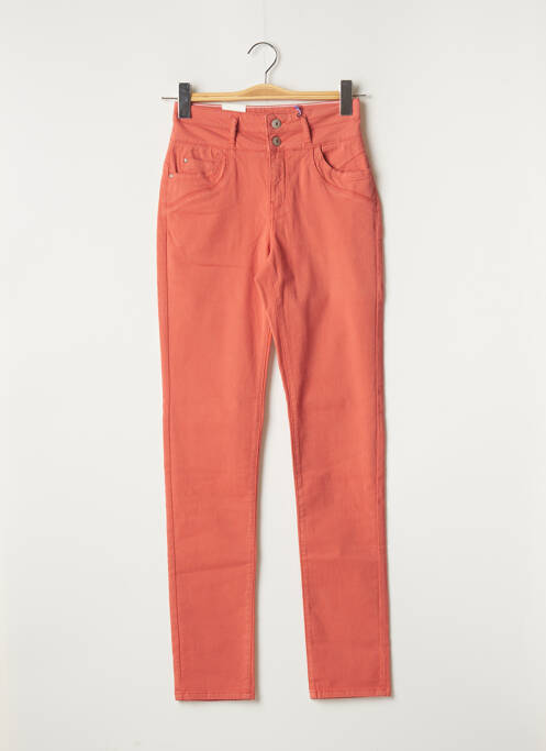 Jeans coupe slim orange KANOPE pour femme