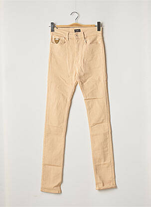 Pantalon slim taille haute taille haute beige APRIL 77 femme