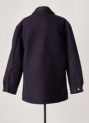 Manteau court coupe droite sans capuche bleu SPARKZ femme
