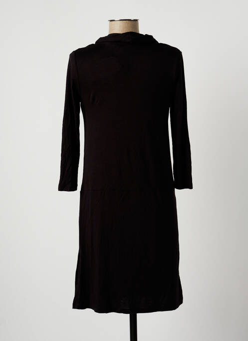 Robe mi-longue noir COLLINE pour femme