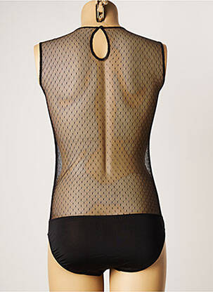 Body lingerie légère et transparente noir VALEGE femme