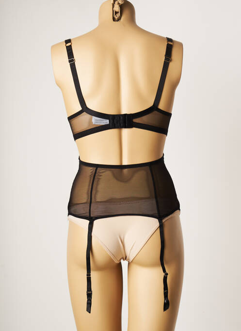 Guêpière/Porte-jarretelle noir VALEGE pour femme