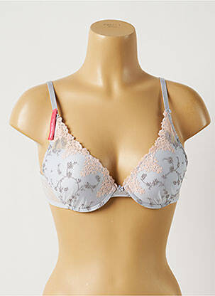 Soutien-gorge effet matière satinée haut soutien-gorge push-up bleu PASSIONATA femme