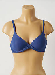 Soutien-gorge effet matière satinée haut soutien-gorge moulé bleu PASSIONATA femme
