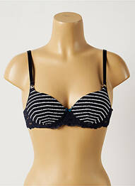 Soutien-gorge effet matière satinée haut soutien-gorge moulé bleu PASSIONATA femme