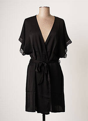 Déshabillé noir VALEGE pour femme
