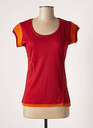 T-shirt rouge CHAITANYA pour femme