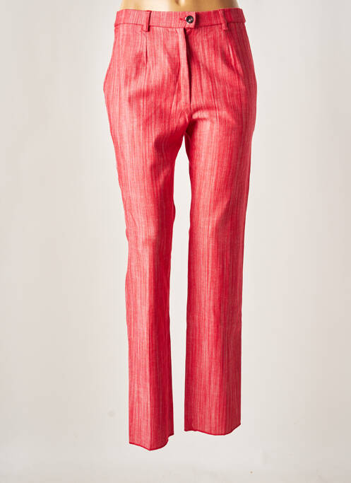 Pantalon droit rouge K'TENDANCES pour femme