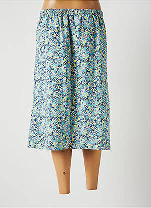 Jupe mi-longue taille normale bleu GRIFFON femme