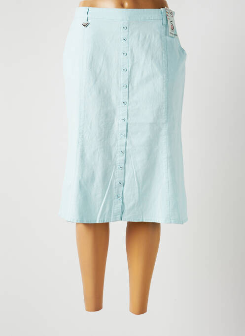 Jupe mi-longue bleu S.QUISE pour femme