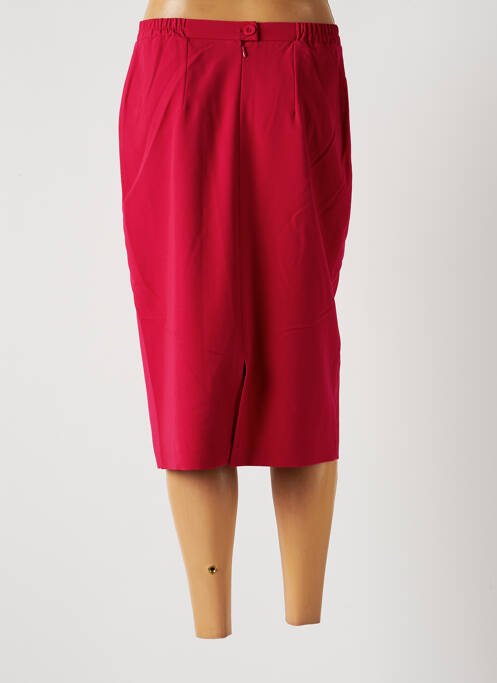 Jupe mi-longue rose GRIFFON pour femme