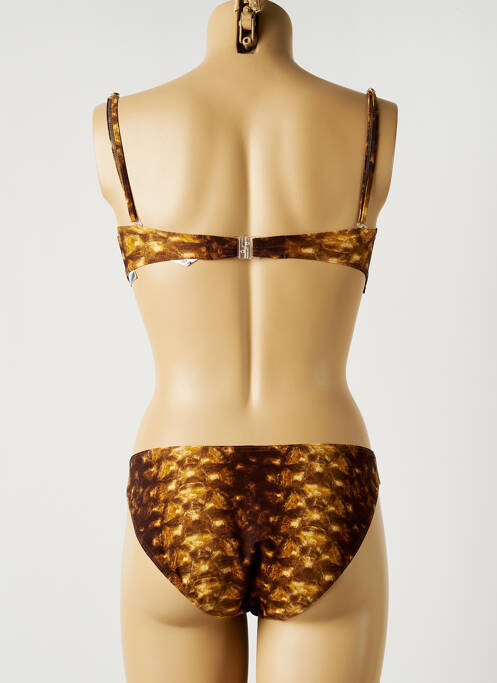 Maillot de bain 2 pièces marron RASUREL pour femme