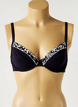 Haut de maillot de bain stretch haut soutien-gorge emboitant bleu SLOGGI femme
