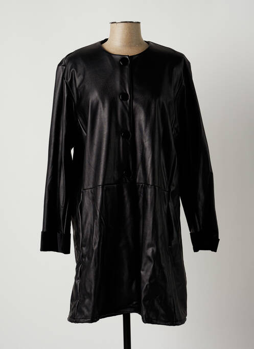 Manteau long noir FRANCK ANNA pour femme
