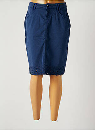 Jupe mi-longue taille normale bleu MERI & ESCA femme