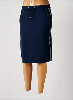 Jupe mi-longue stretch bleu MERI & ESCA femme