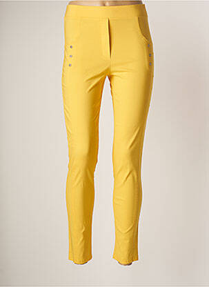 Pantalon slim jaune HALOGENE pour femme