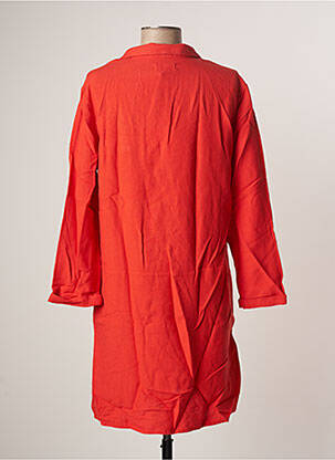 Robe courte manches 3/4 manches 3/4 orange HARRIS WILSON femme