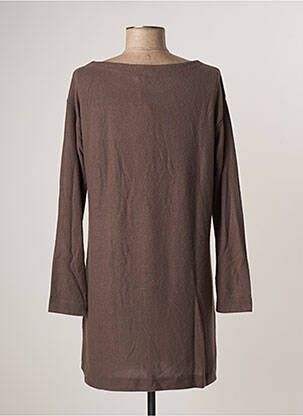 Robe pull stretch manches longues marron OBEY PROPAGANDA femme