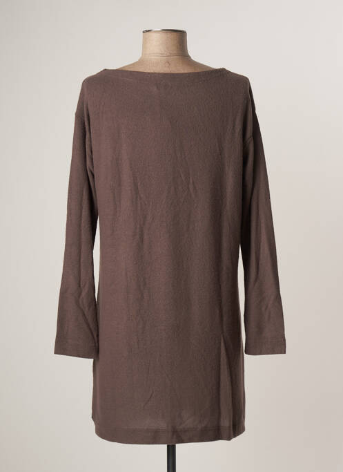 Robe pull marron OBEY PROPAGANDA femme