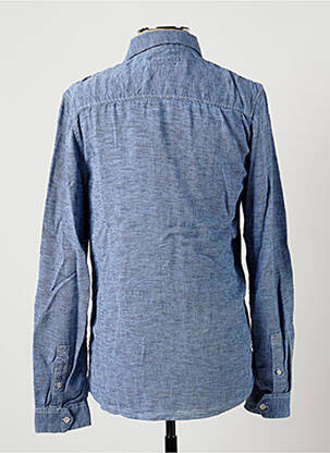 Chemise manches longues poches poitrine bleu PEARLY KING homme