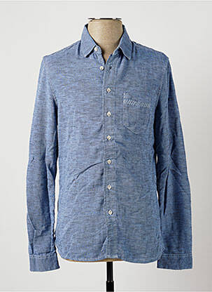 Chemise manches longues bleu PEARLY KING pour homme
