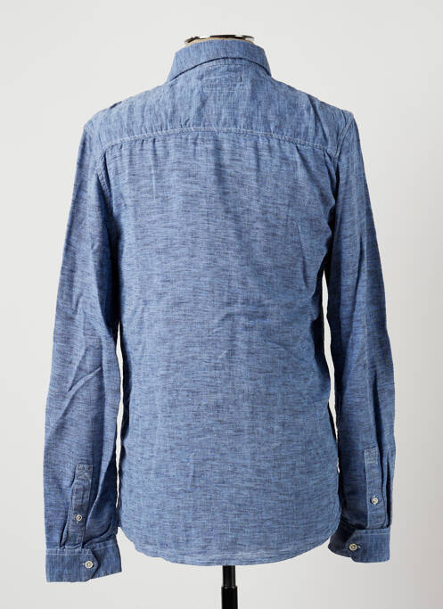 Chemise manches longues poches poitrine bleu PEARLY KING homme