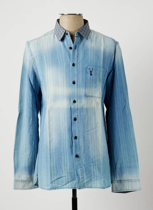 Chemise manches longues bleu PEARLY KING pour homme