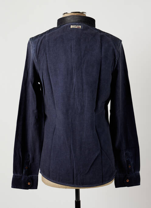 Chemise manches longues bleu PEARLY KING pour homme